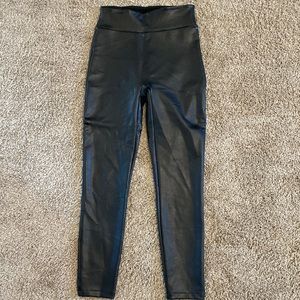 A&F faux leather leggings